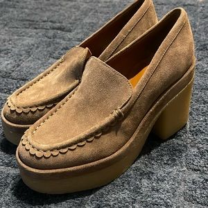 Marc Fisher Loafer Heels NWOT